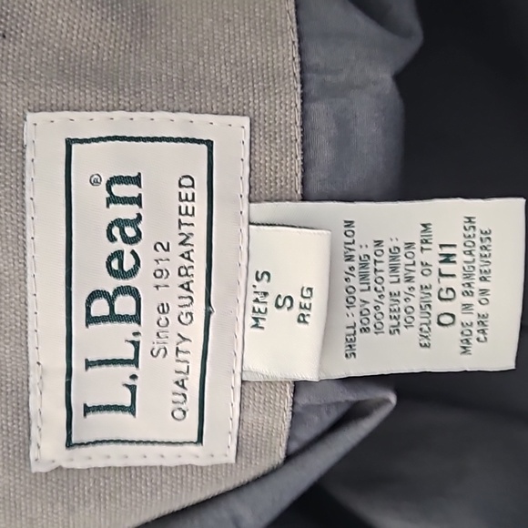 LL Bean Mens  Khaki Utility Jacket in Small - Picture 4 of 4